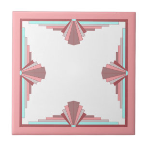 Elementos de deco de arte em rosa escuro e azul