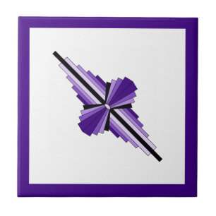 Elementos de deco de arte em roxo