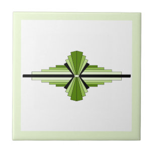 Elementos de deco de arte em verdes-mossios