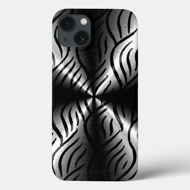 Elementos metálicos de aço inoxidável prateado (Verso)