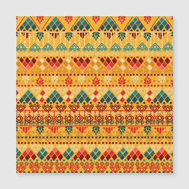 Elementos tribais, padrão versátil sem costura. (Frente)