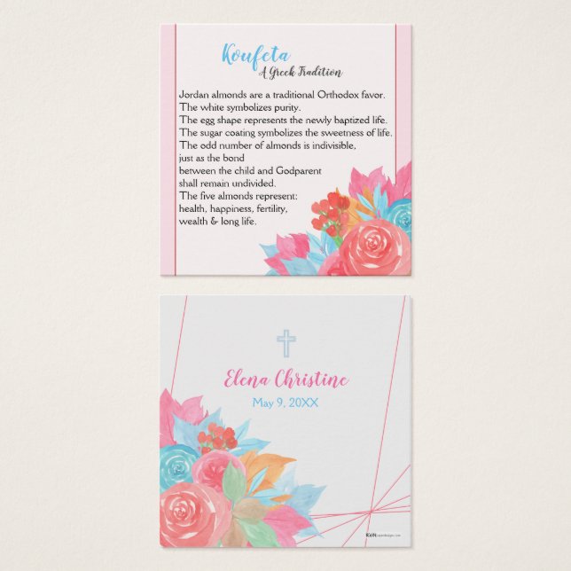 Elena Koufeta Card (Frente & Verso)