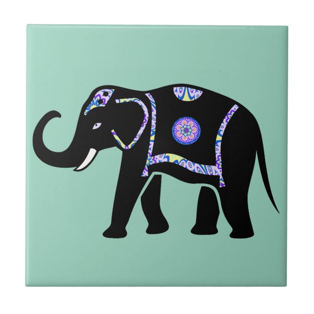 Elephant Animal Abstract Decorative Patterns (Frente)