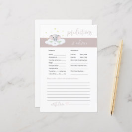 Elephant Baby Advice and Predictions Game Pink