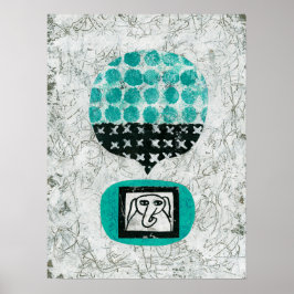 Elephant Lembrando a Arte de Poster Wall