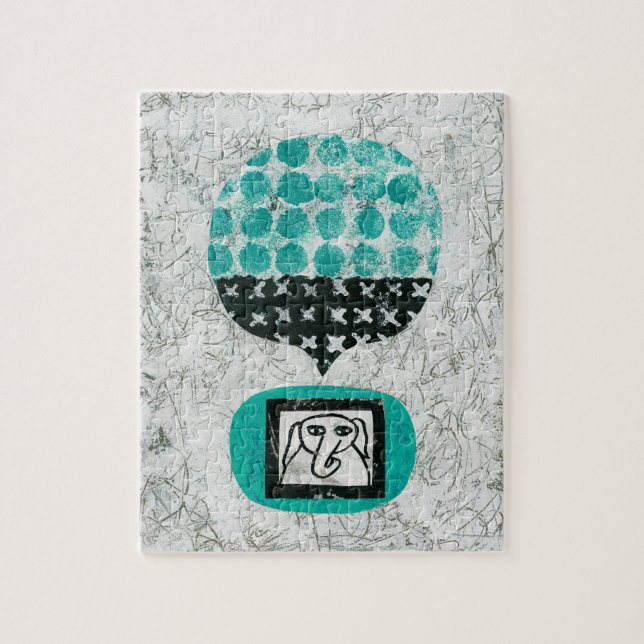 Elephant Lembrando o Quebra-cabeça de Jigsee (Vertical)