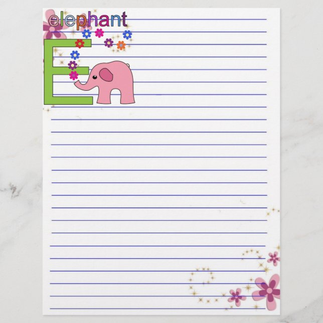 Elephant - Letra E (Frente)