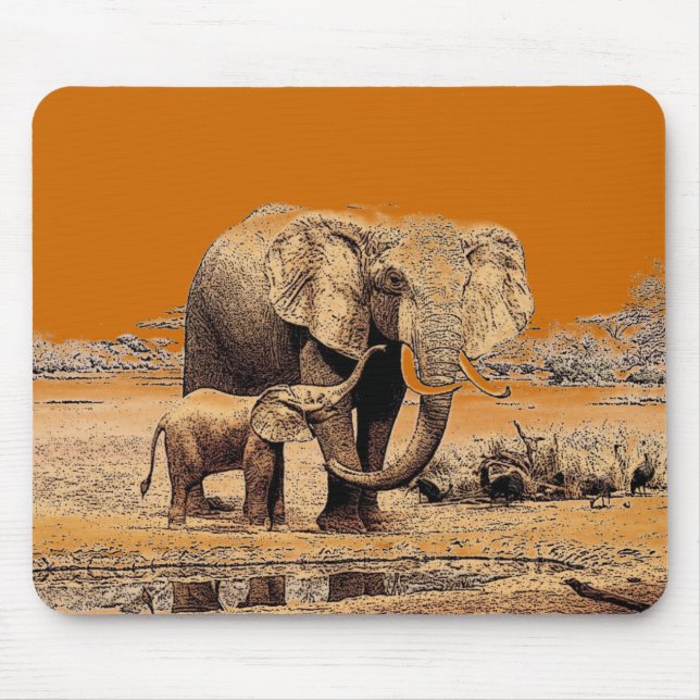 Elephants Mousepad (Frente)