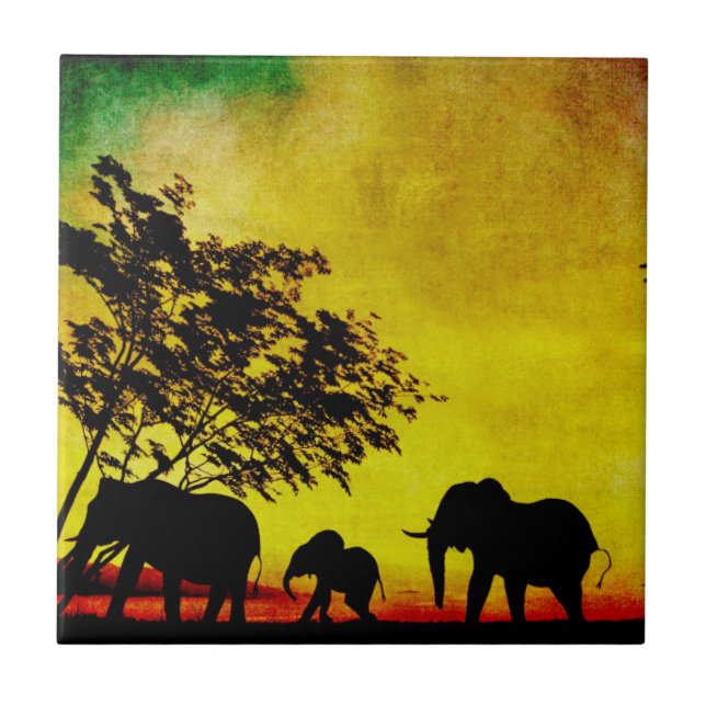 Elephants Sunset (Frente)