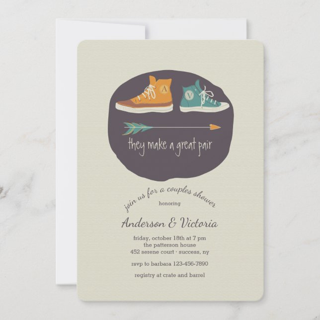 Eles Fazem Um Convite Para Chás De Par De Excelent (Frente)