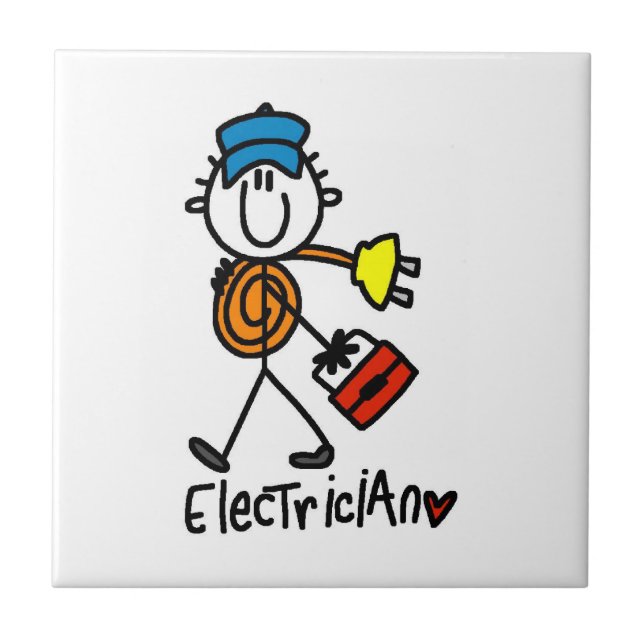 Eletricista Boneco Palito (Frente)