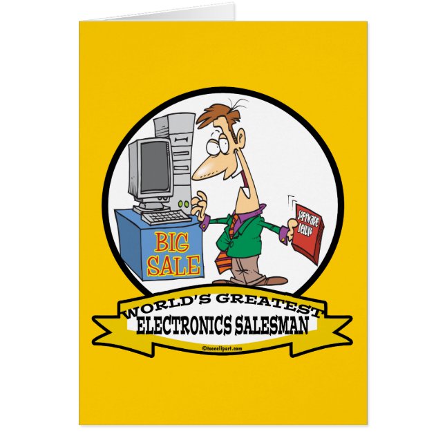 ELETRÔNICOS MAIORES CARTÃO SALESMAN (Frente)