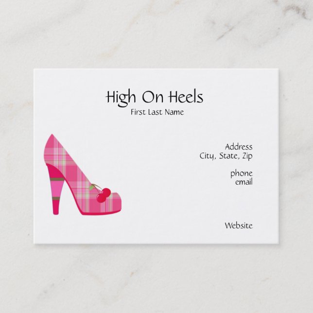 Elevação em cartões de visitas dos saltos (Frente)