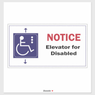 Elevador para Símbolo do Adesivo da cadeira de rod
