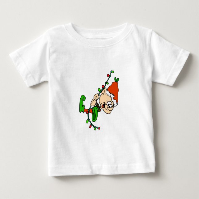 Elf Christmas Toddler - Camisa Longa (Frente)