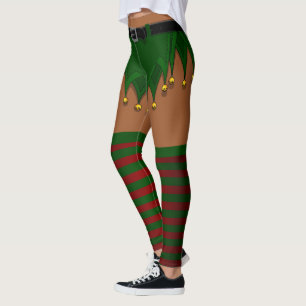 Elf Costume Leggings African Christmas Elf Pants