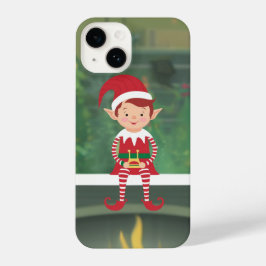 Elf de Natal no Shelf iPhone / iPad case