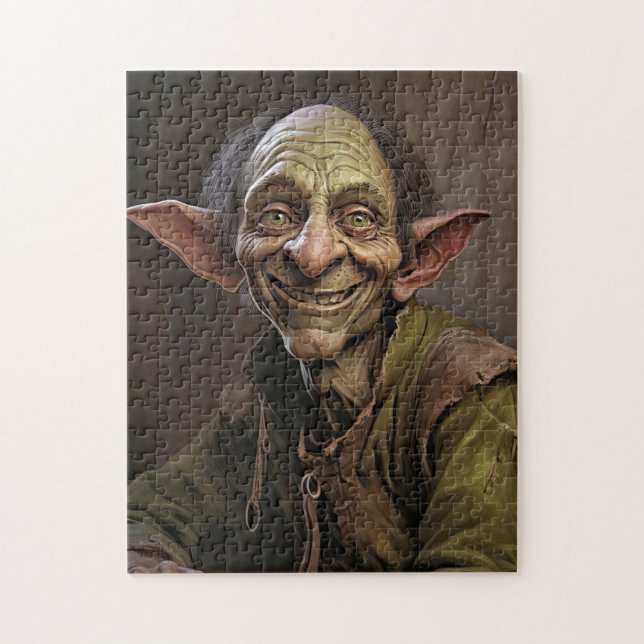 ELF GNOME FUNNY WEIRD JIGSAW QUEBRA-CABEÇA (Vertical)