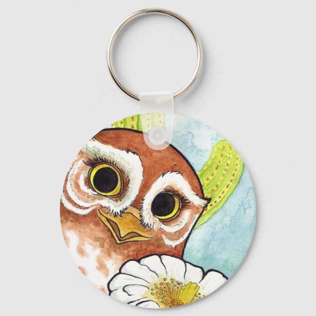 Elf Owl Blossom Chaveiro (Frente)