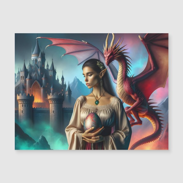 Elf segurando um ovo dragão (Frente)