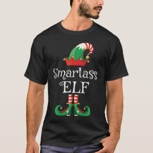 Elf Smartass Camisa Engraçada Costume Corresponden