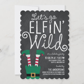 Elfin Wild Convite de festas
