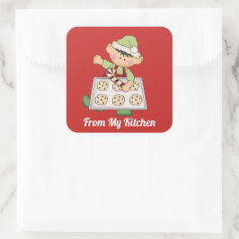 Elfo de Natal do meu adesivo de cozinha