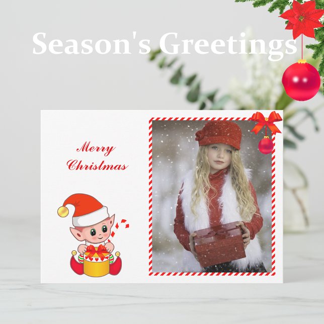 Elfo de Natal Moderno & Foto Personalizada (Criador carregado)