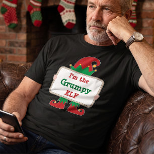 Elfo Mal-Humorado Camiseta Personalizada de Elfo