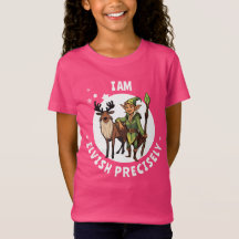 Elfo Precisamente Crianças Camiseta de Natal Elfo