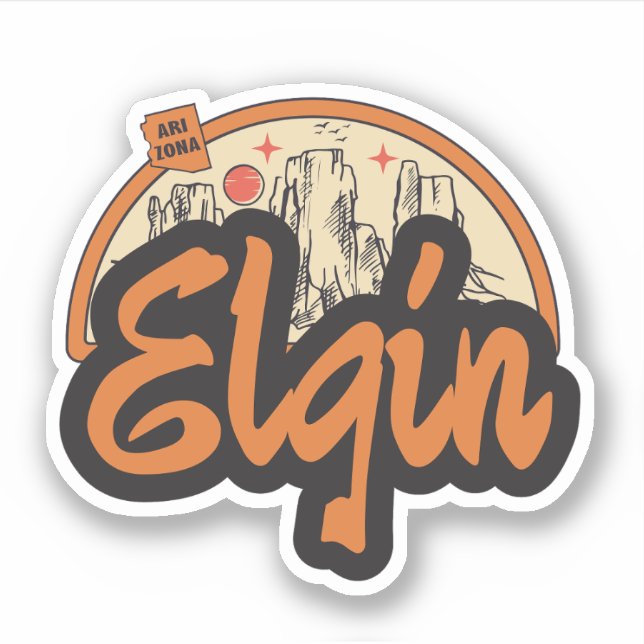 Elgin, Arizona  Adesivo (Frente)