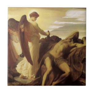 Elias no Deserto por Lord Frederic Leighton