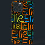 Elie<br><div class="desc">Elie. Show and wear this popular beautiful male first name designed as colorful wordcloud made of horizontal and vertical cursive hand lettering typography in different sizes and adorable fresh colors. Wear your positive french name or show the world whom you love or adore. Merch with this soft text artwork is...</div>