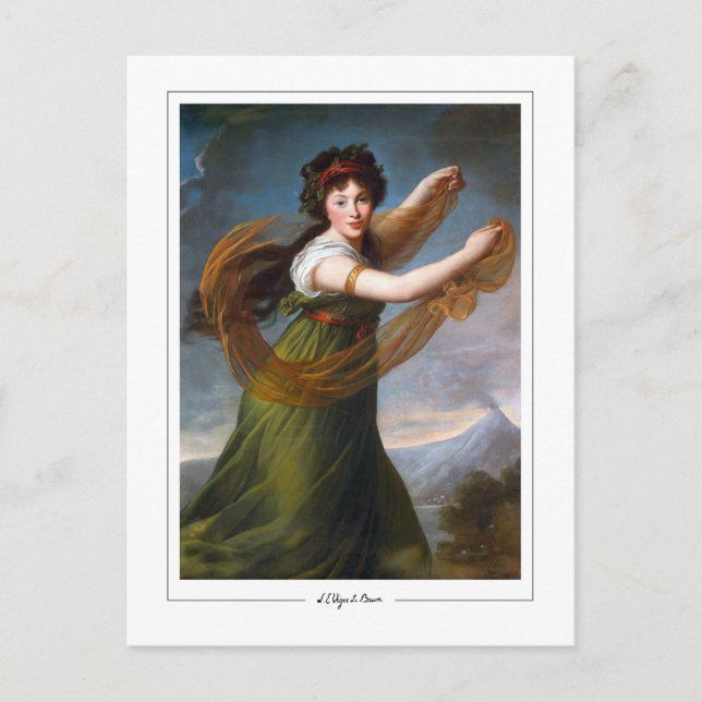 Élisabeth Vigée Le Brun #180 - Cartão Postal de Ar (Frente)