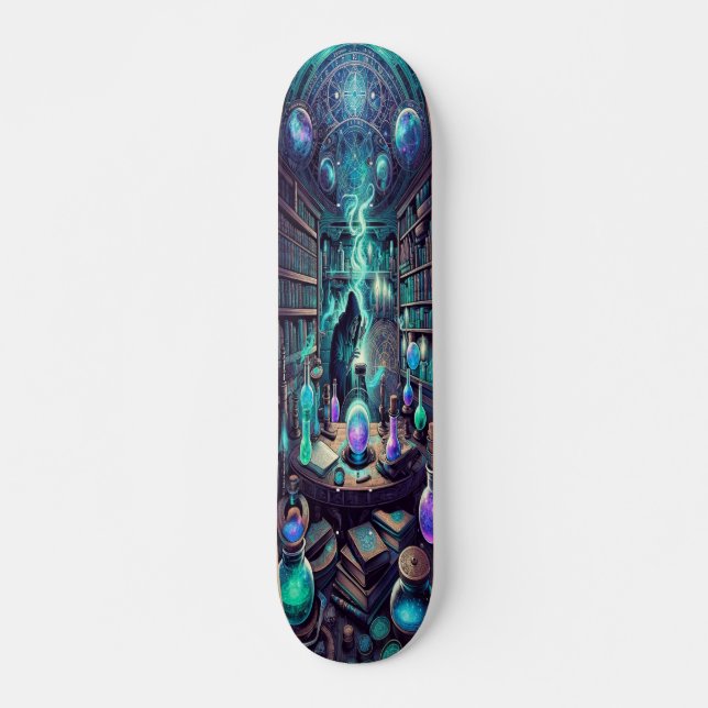 "Elixir of Elements: Alchemist's Lab Skateboard De (Frente)