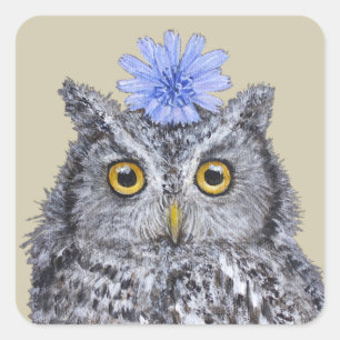 Eliza, os adesivos das corujas