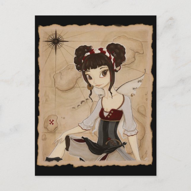 Elizabeth - Cartão postal de pirata fada (Frente)