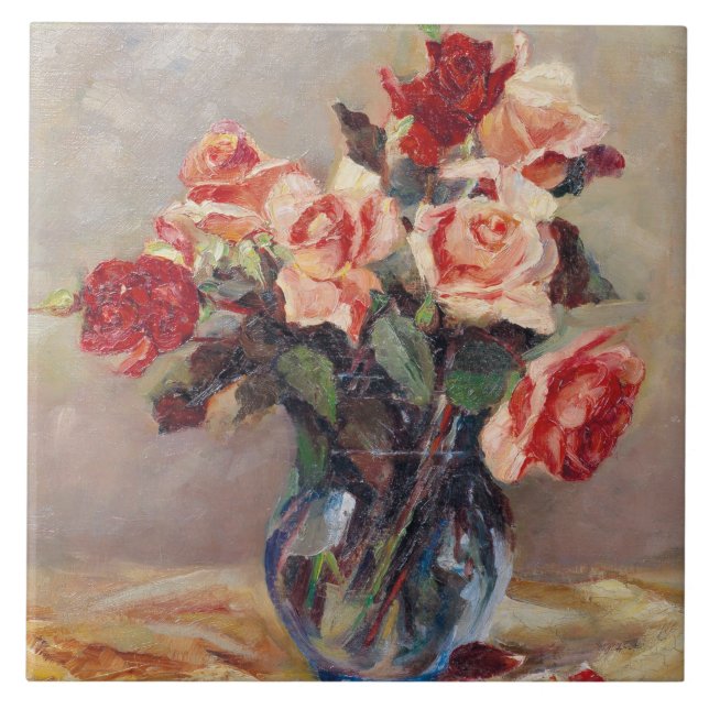 Elizabeth J. Grafin von Attems Stilllife com Ros (Frente)