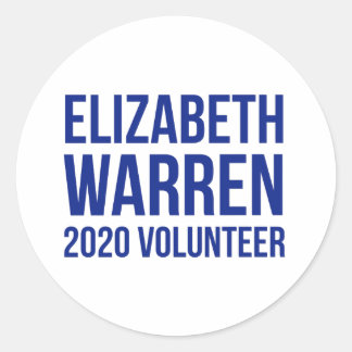 Elizabeth Warren Volunteer 1,5 pol - Adesivos