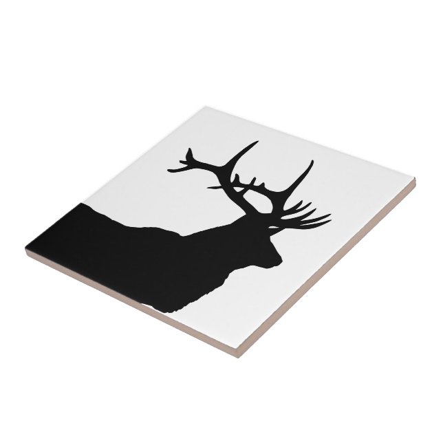 Elk Head Silhouette (Lateral)