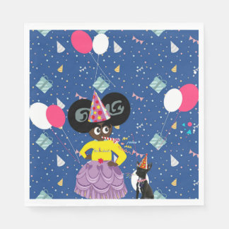 Ella B. Jenkins parte guardanapo azul