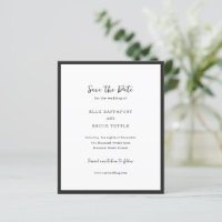 Elle Simple Modern Wedding Salvar a Data