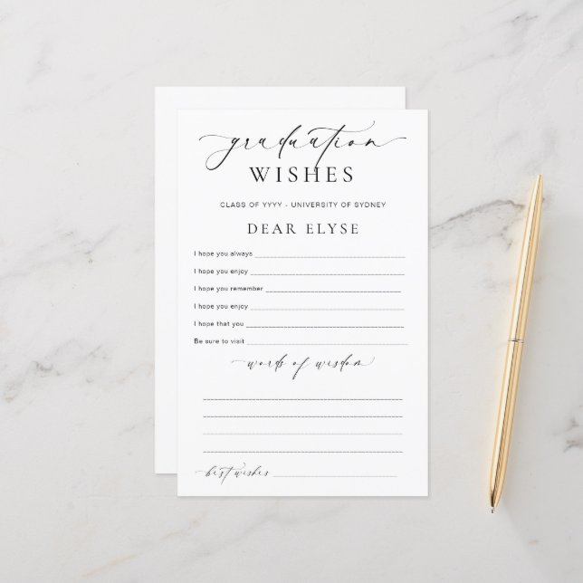 Ellesmere Graduação Deseja (Frente/Verso In Situ)