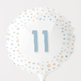 Elliot Confetti Watercolor Dots Age Balão