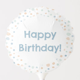 Elliot Confetti Watercolor Dots Balão de Aniversár