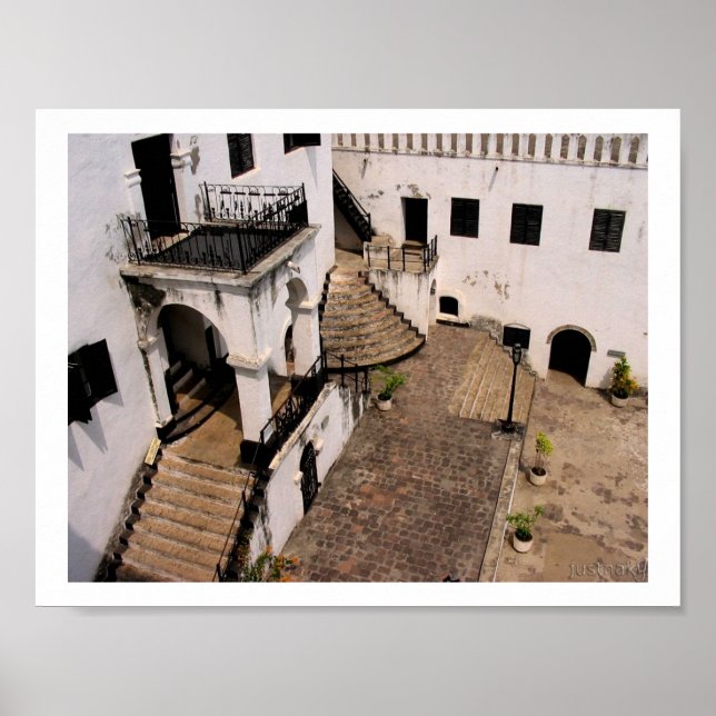 elmina Castle courtyard poster (Frente)