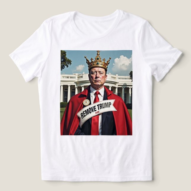 Elon Musk Remover Trump Agora (Design frontal)