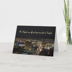 Eloped, fugimos e nos casamos em Vegas! Cartão