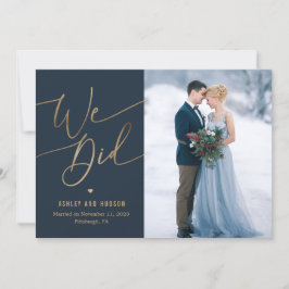 Elopemento de Anúncio de Casamento de Toque Elegan