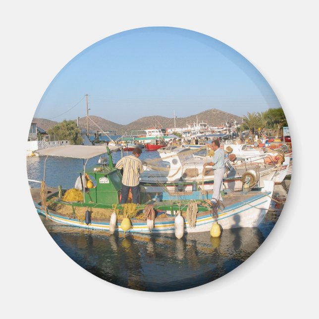 Elounda Crete Imã de geladeira (Frente)